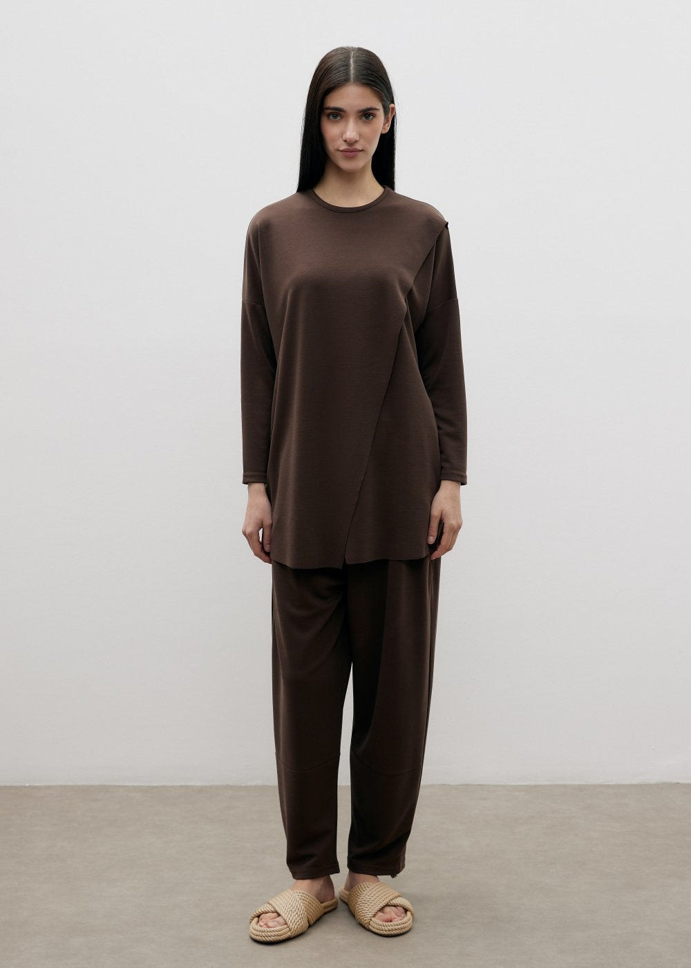 MODAL BAMBU OVERSIZE TAKIM KAHVE