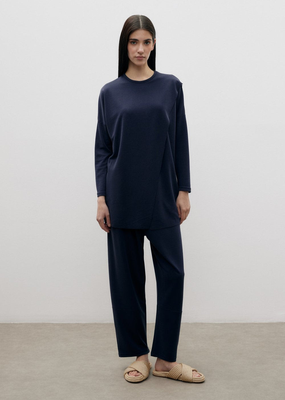 MODAL BAMBU OVERSIZE TAKIM LACİVERT