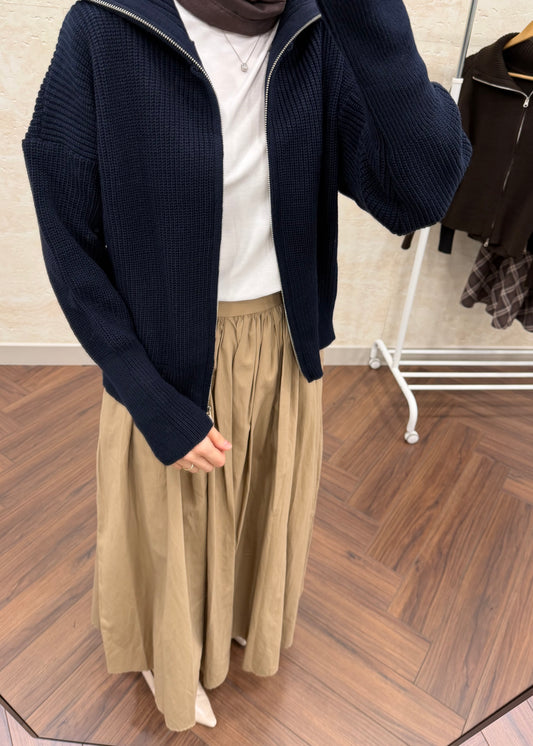 DİK YAKA TRİKO HIRKA LACİVERT