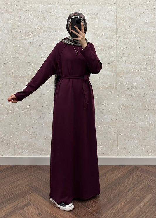 OYSH BASIC ELBİSE BORDO