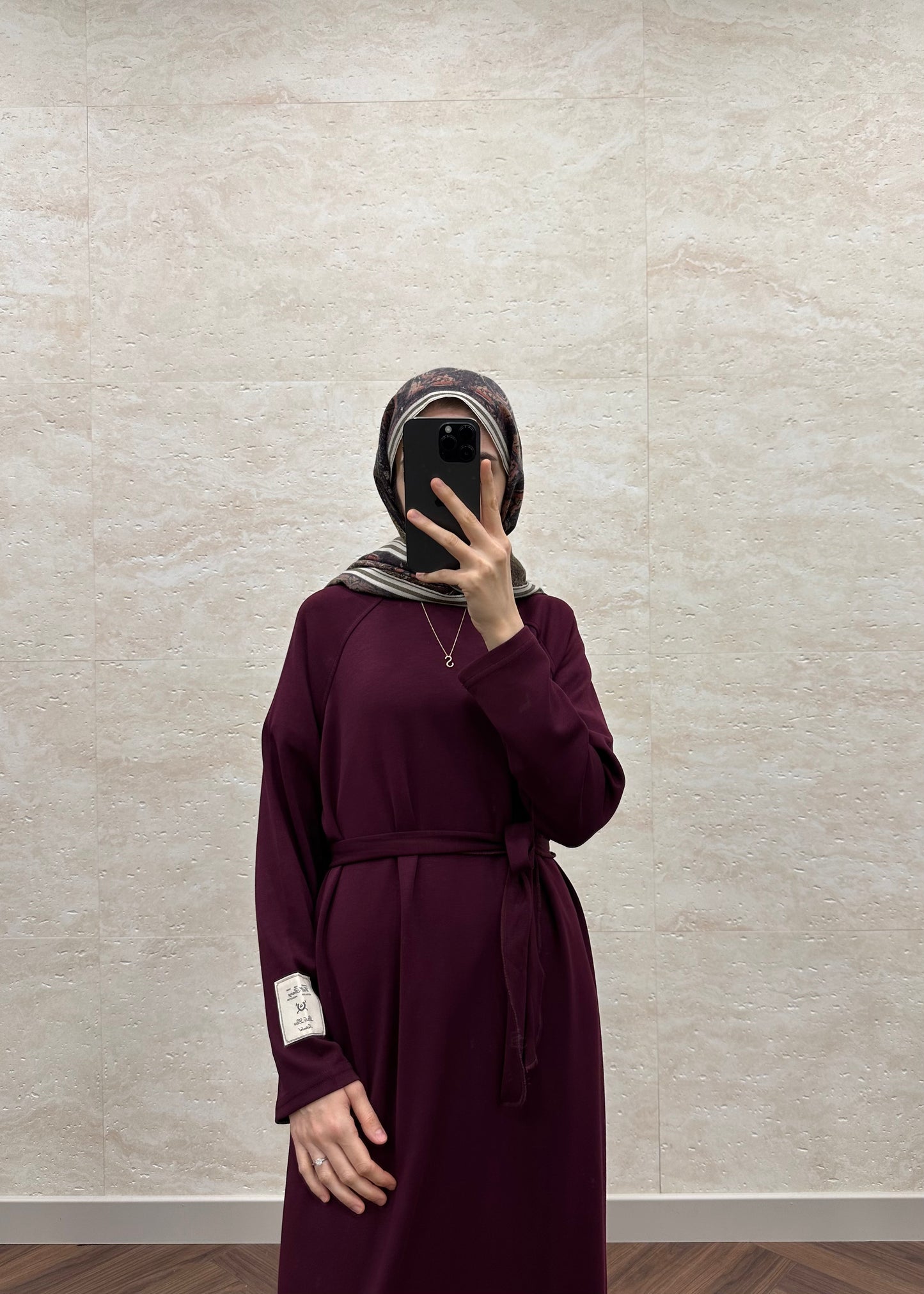 OYSH BASIC ELBİSE BORDO