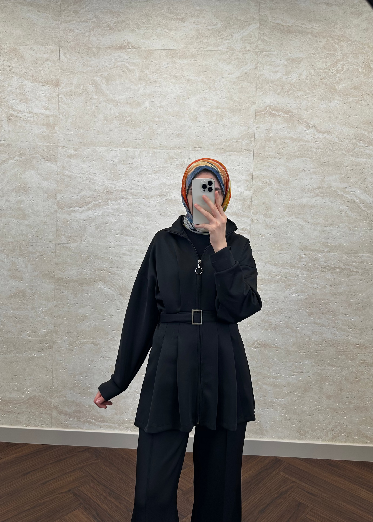 SKUBA KEMERLİ TAKIM SİYAH