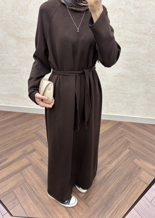 OYSH BASIC ELBİSE KAHVE