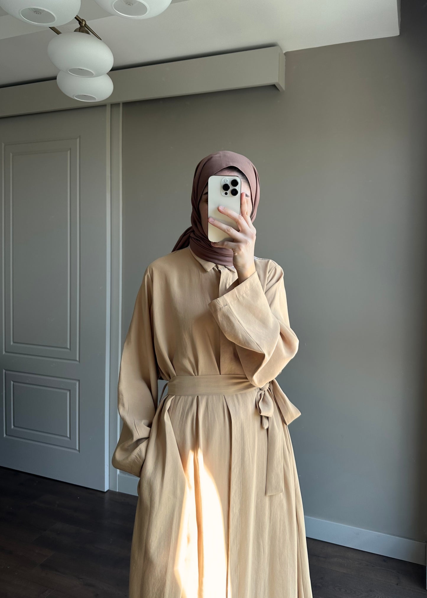 KUŞAKLI GÖMLEK ELBİSE BİSKÜVİ