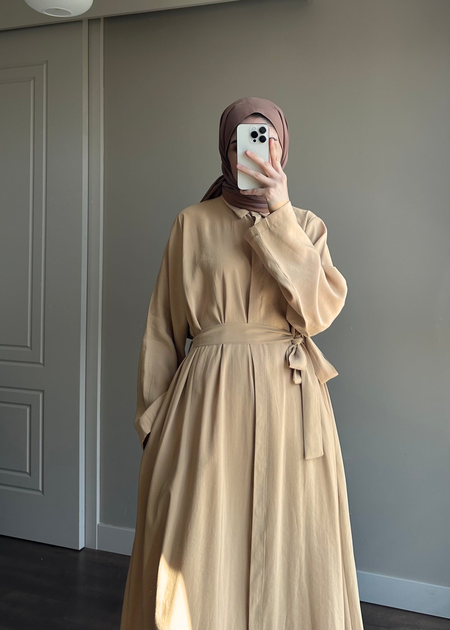 KUŞAKLI GÖMLEK ELBİSE BİSKÜVİ