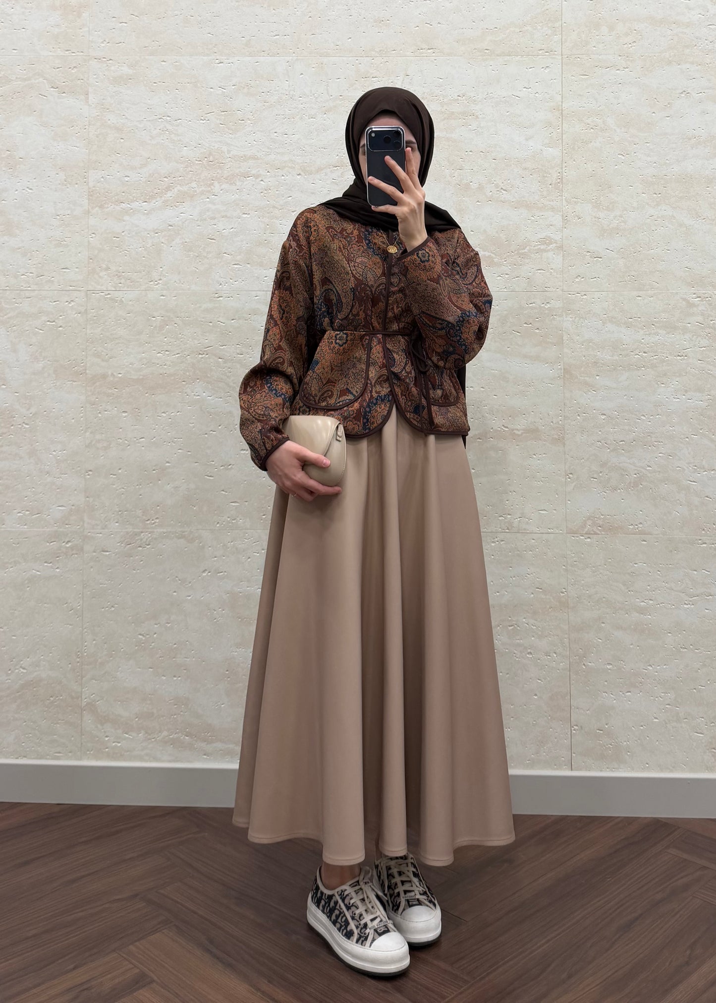 JAKARLI KISA CEKET KAHVE