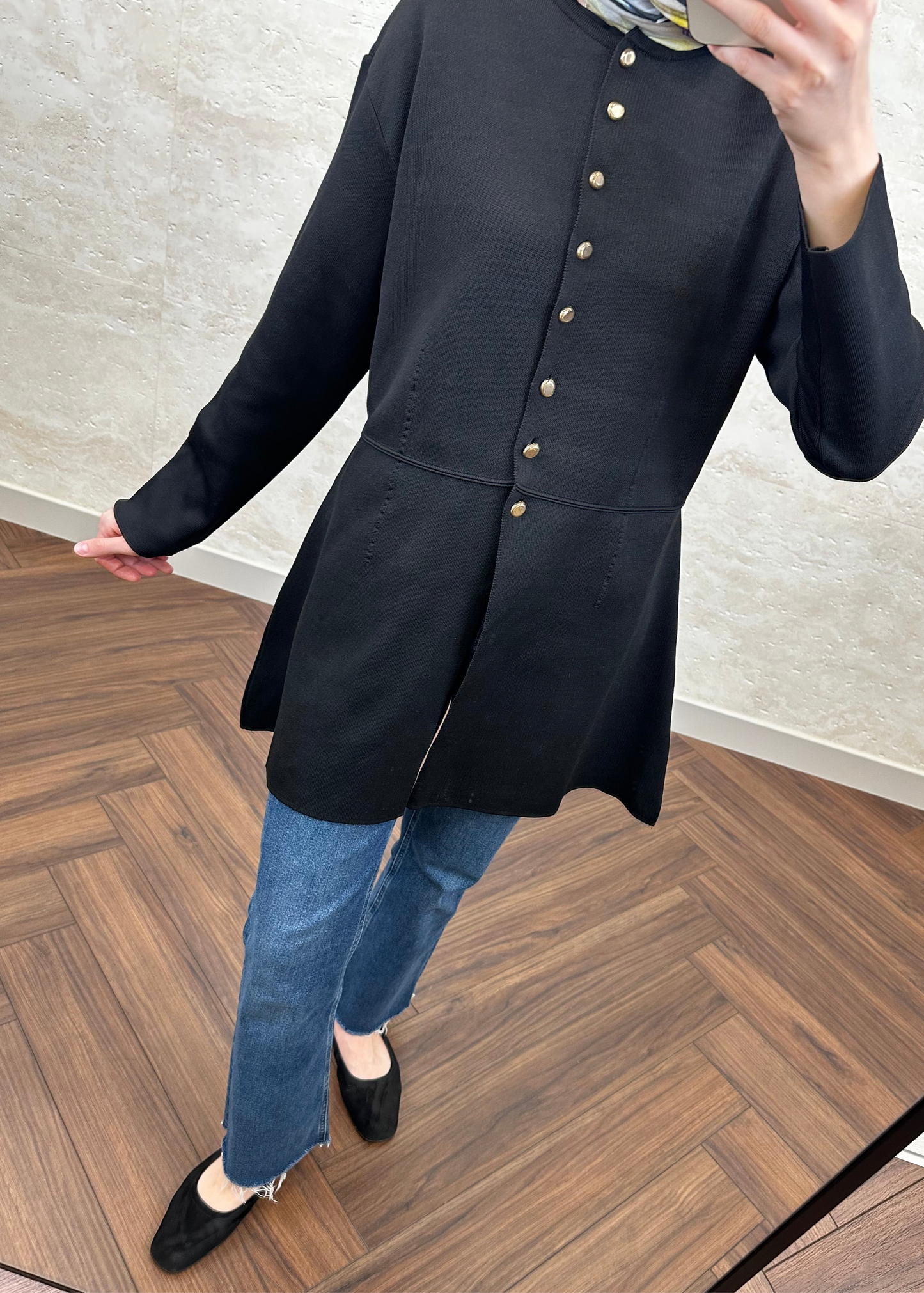 PREMIUM UZUN TRİKO HIRKA SİYAH