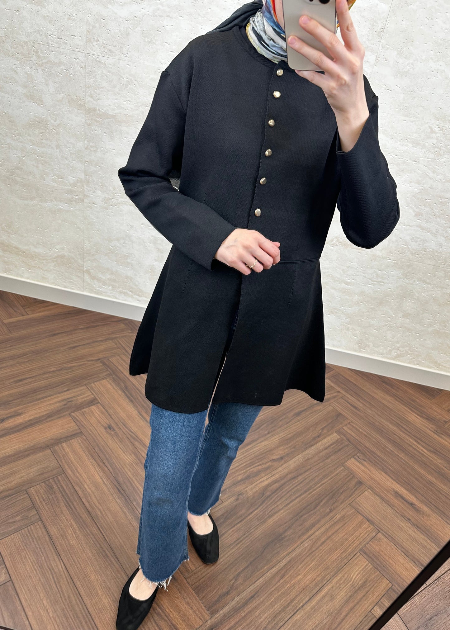 PREMIUM UZUN TRİKO HIRKA SİYAH