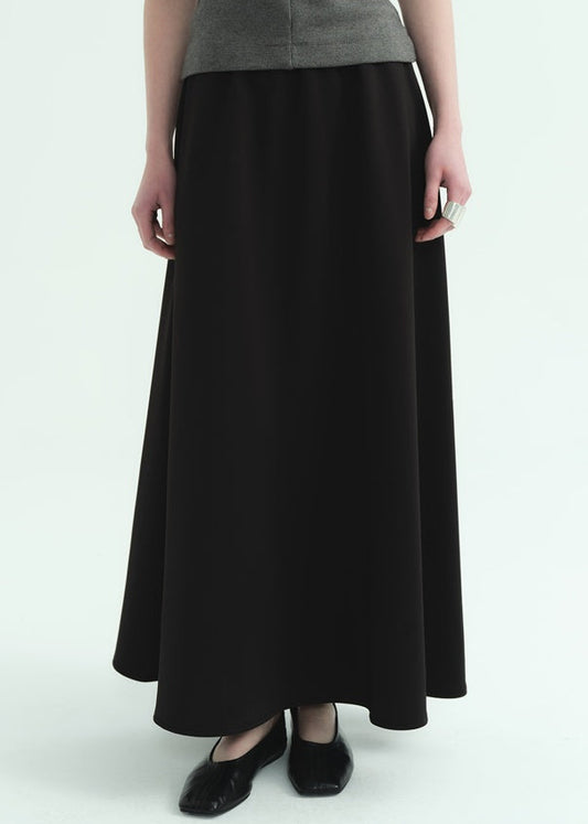 BELİ LASTİKLİ SKUBA ETEK SİYAH