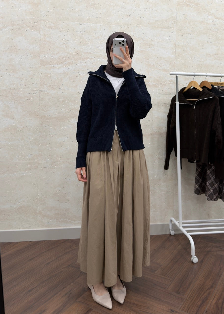 DİK YAKA TRİKO HIRKA LACİVERT