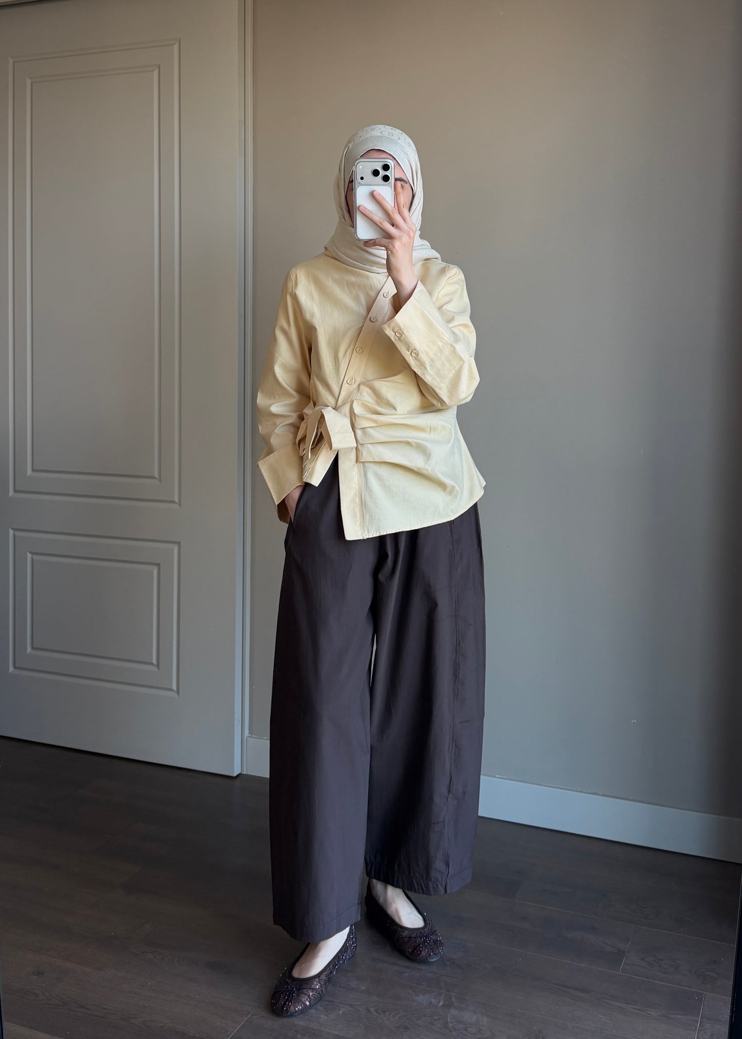 BARREL FIT PANTOLON KAHVE