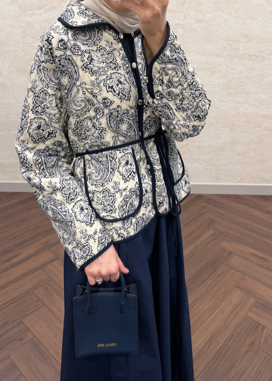 KAPİTONE KISA CEKET LACİVERT