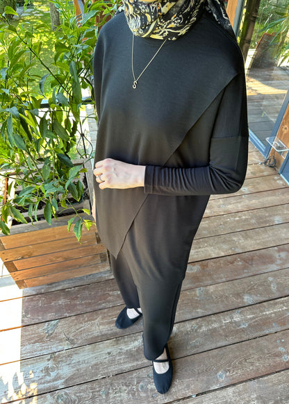 MODAL BAMBU OVERSIZE TAKIM SİYAH
