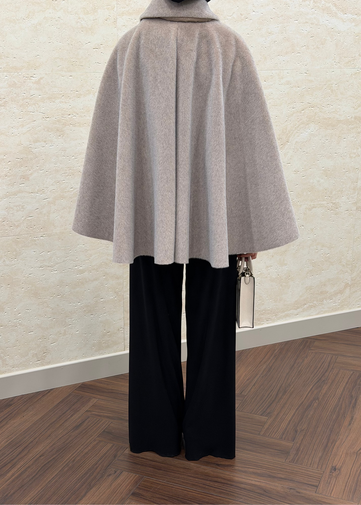 FOX KAŞE PELERİN PANÇO BEJ