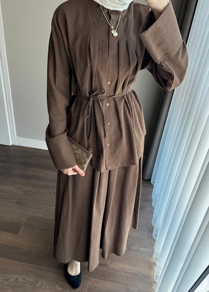 ZAYNA KETEN TAKIM KAHVE