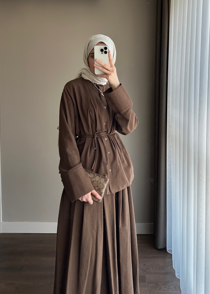 ZAYNA KETEN TAKIM KAHVE