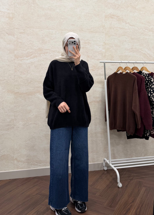 YUMOŞ SAKALLI KAZAK SİYAH