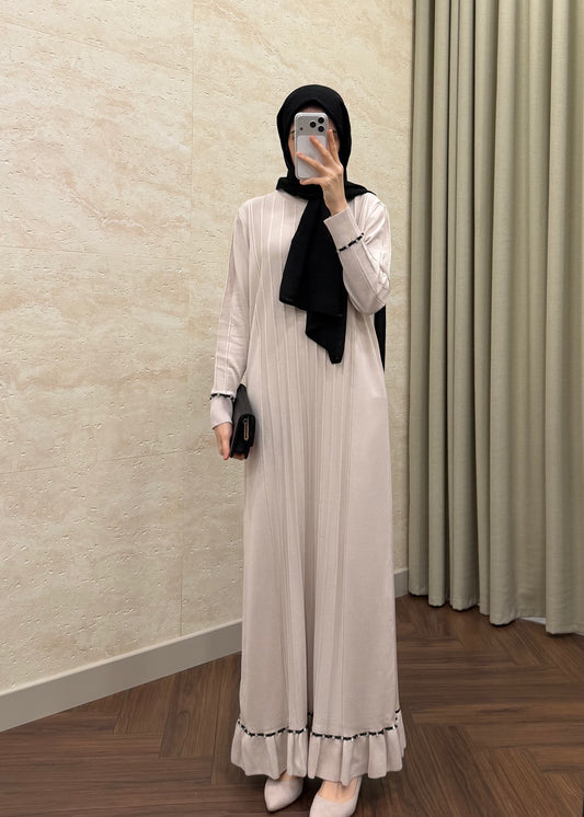 TAŞLI MERSERİZE ELBİSE TAŞ