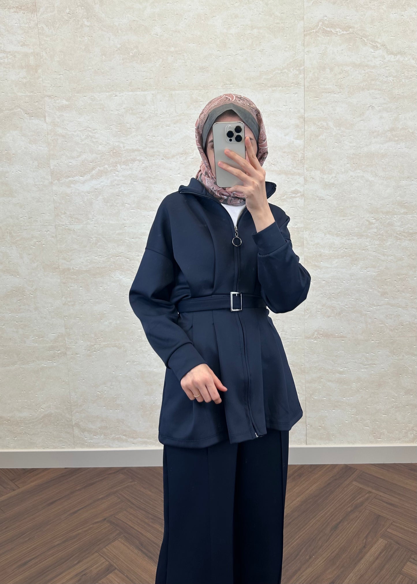 SKUBA KEMERLİ TAKIM LACİVERT