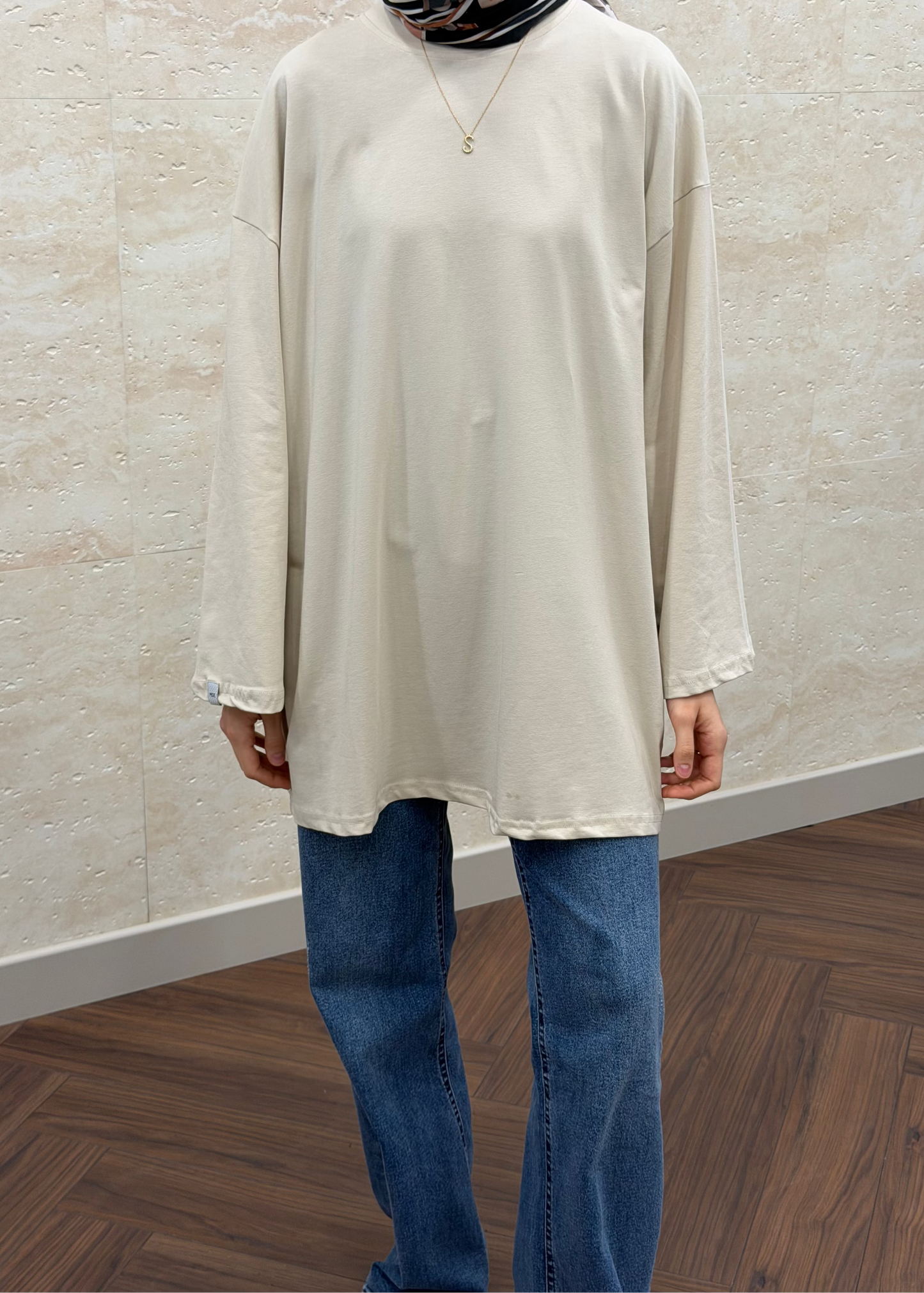 GENİŞ KOL OVERSIZE TUNİK TAŞ