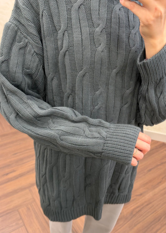 SAÇ ÖRGÜ TRİKO KAZAK FÜME