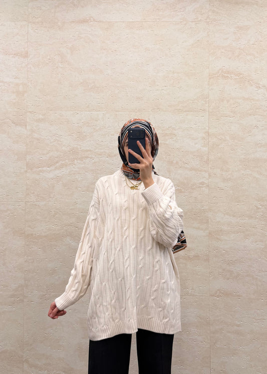 SAÇ ÖRGÜ TRİKO KAZAK TAŞ