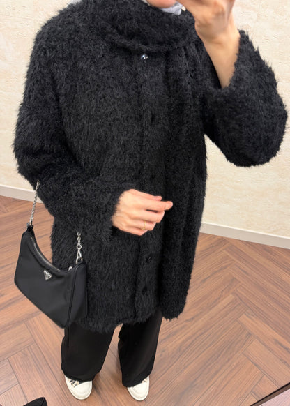 ATKILI KÜRK MONT SİYAH