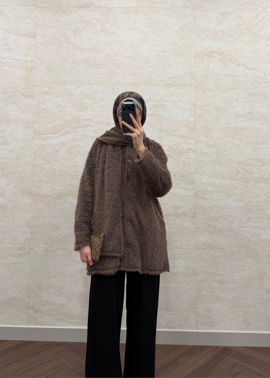 ATKILI KÜRK MONT KAHVE