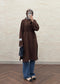 BASIC OVERSIZE UZUN TUNİK KAHVE