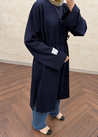 BASIC OVERSIZE UZUN TUNİK LACİVERT