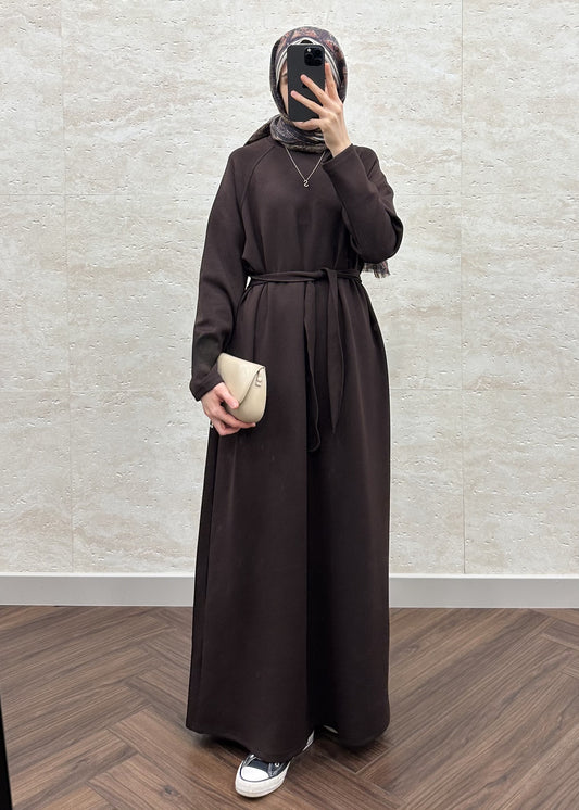 OYSH BASIC ELBİSE KAHVE